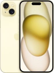 Смартфон Apple iPhone 15 128 ГБ, nano SIM + eSIM, желтый
